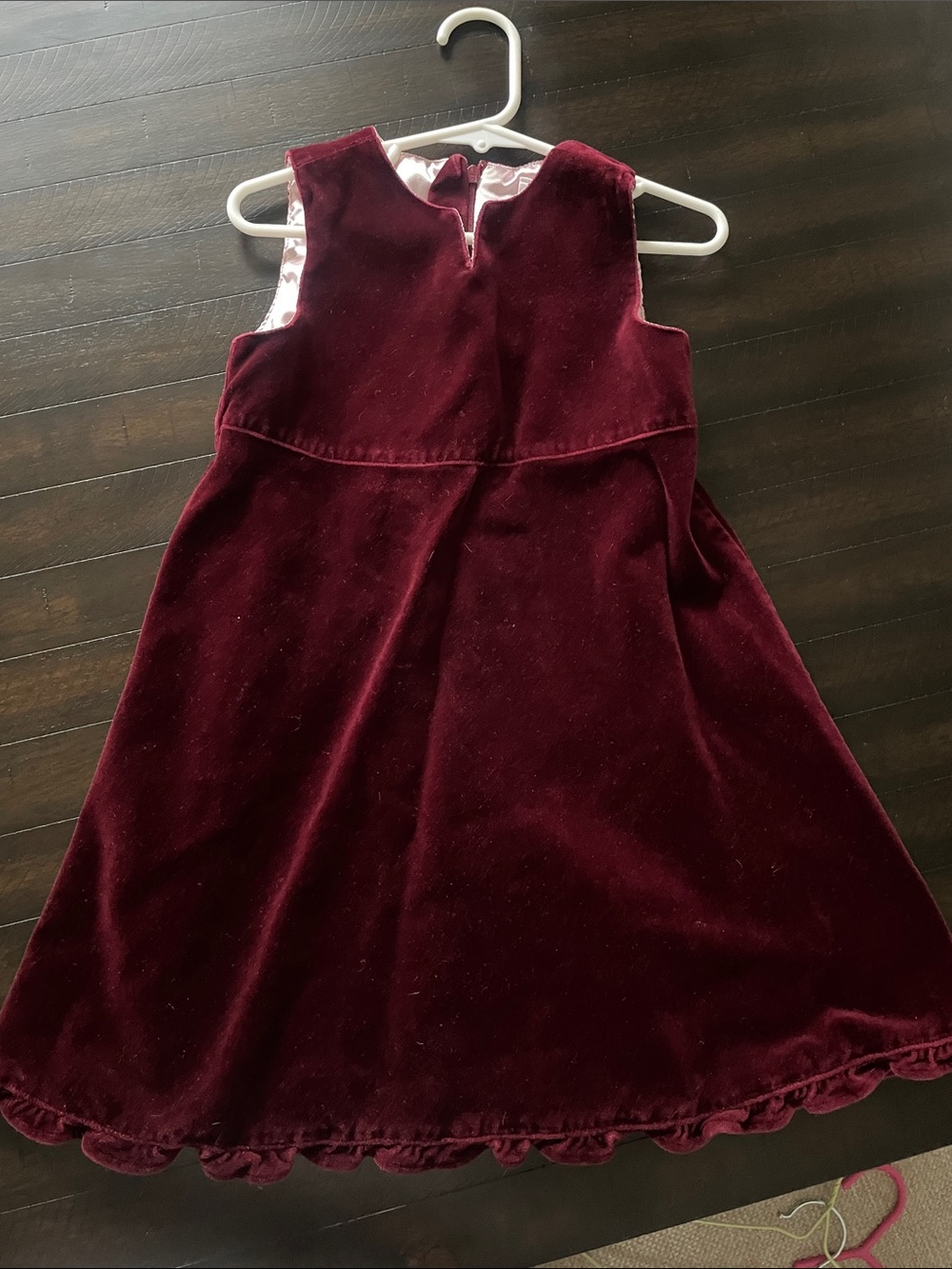 GAP Girls Burgundy Velvet Holiday Dress